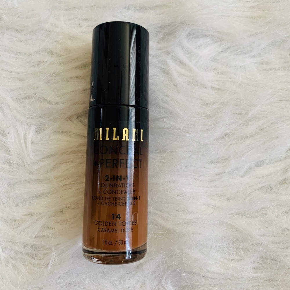 🆕MILANI 2IN1 FOUNDATION+CONCEAL 14 GOLDEN TOFFEE